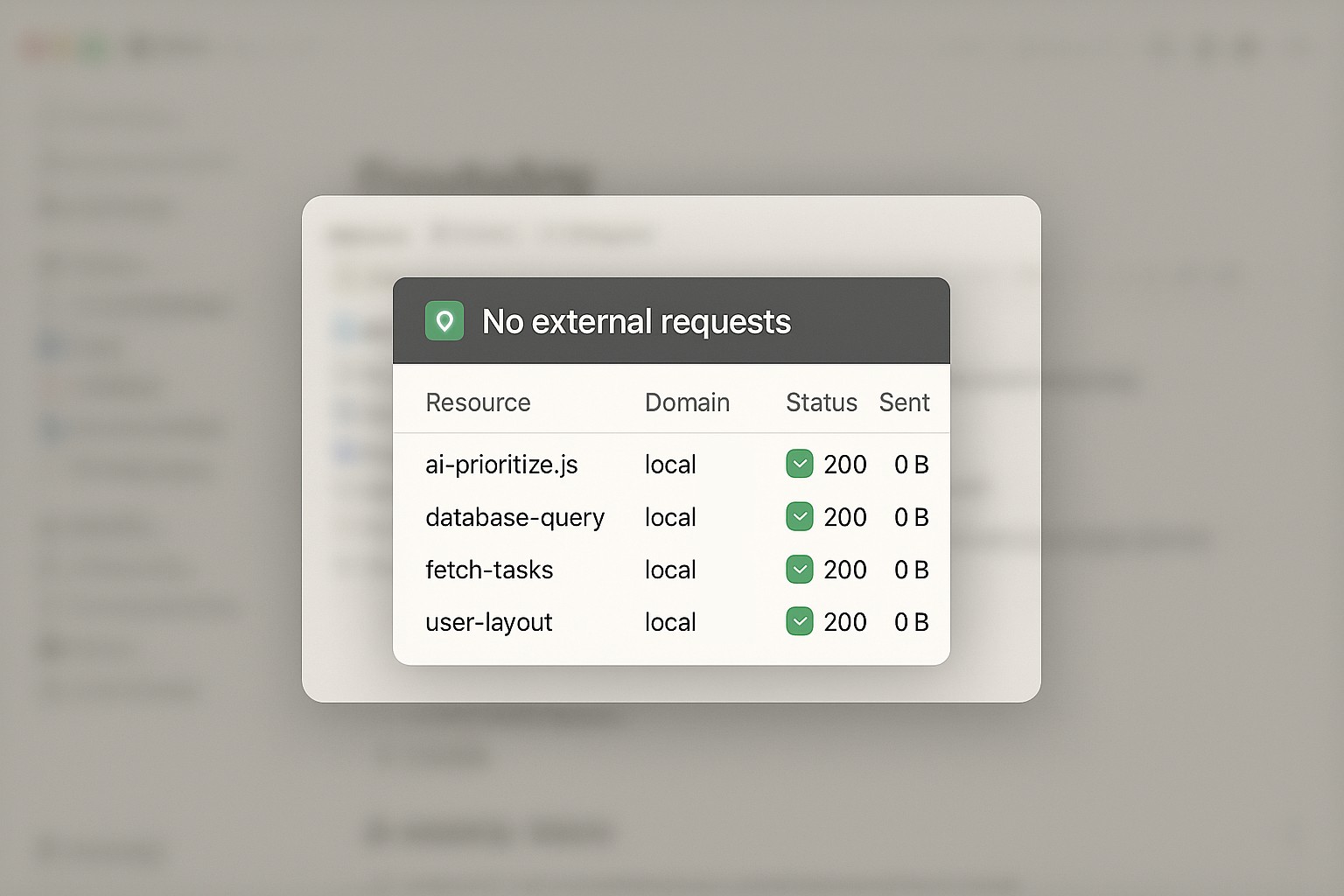 Transparent network operations